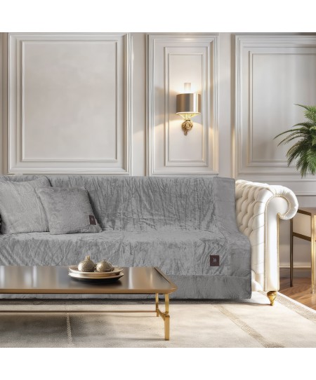 GREENWICH POLO CLUB ΡΙΧΤΑΡΙ VELVET 180Χ300 PREMIUM 3970 GREY