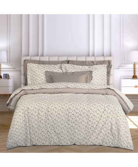 GREENWICH POLO CLUB ΣΕΤ ΣΕΝΤΟΝΙΑ ΥΠΕΡΔΙΠΛΑ ESSENTIAL 2370 BEIGE, CREAM 240Χ260