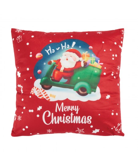 DAS HOME CHRISTMAS ΜΑΞΙΛΑΡΙ ΦΙΓΟΥΡΑΣ 45X45 0852 RED