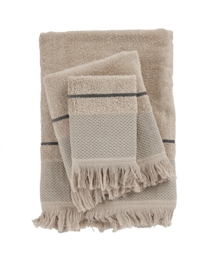 DAS HOME ΣΕΤ ΠΕΤΣΕΤΕΣ 3ΤΕΜΑΧΙΩΝ BEST 0842 TAUPE