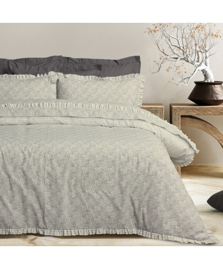 DAS HOME ΣΕΤ ΣΕΝΤΟΝΙΑ ΥΠΕΡΔΙΠΛΑ DAILY 3180 BEIGE, BLACK 240Χ260
