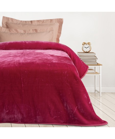 DAS KIDS ΚΟΥΒΕΡΤΑ VELOUR MONH 0294 PINK 160Χ220