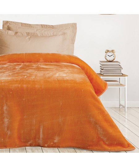 DAS KIDS ΚΟΥΒΕΡΤΑ VELOUR MONH 0297 SALMON 160Χ220