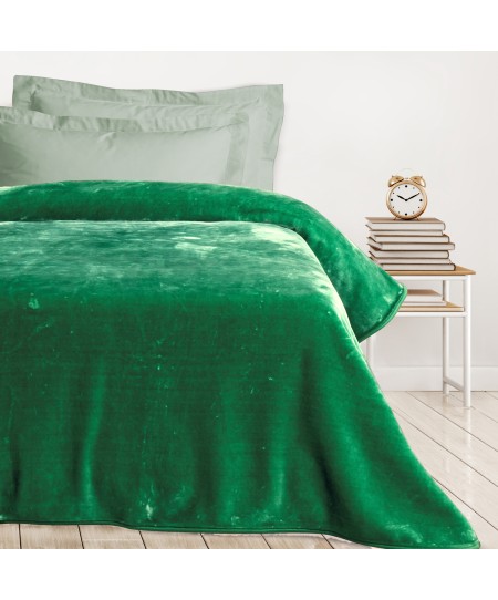 DAS KIDS ΚΟΥΒΕΡΤΑ VELOUR MONH 0293 GREEN 160Χ220