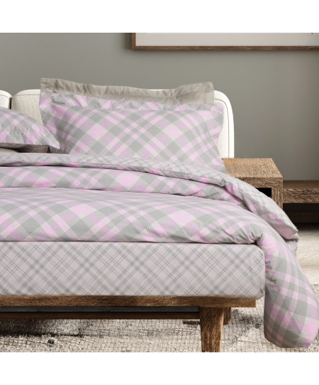 DAS HOME ΣΕΤ ΠΑΠΛΩΜΑΤΟΘΗΚΗ ΥΠΕΡΔΙΠΛΗ CASUAL 5436 MINT, PINK 220Χ240