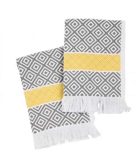 DAS HOME ΣΕΤ ΠΟΤΗΡΟΠΑΝΑ 2ΤΜΧ 30Χ50 0895 GREY, YELLOW