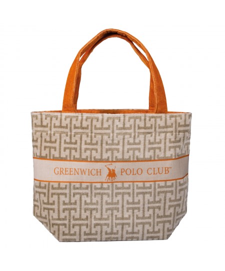 GREENWICH POLO CLUB ΤΣΑΝΤΑ ΘΑΛΑΣΣΗΣ 55Χ40 ESSENTIAL 5228 ORANGE, TAUPE