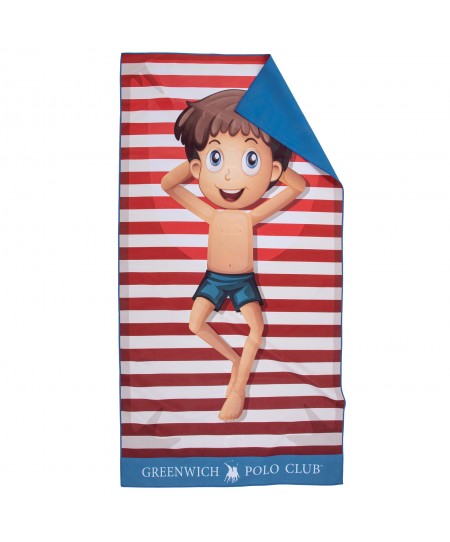 GREENWICH POLO CLUB JUNIOR ΠΕΤΣΕΤΑ ΘΑΛΑΣΣΗΣ 70Χ140 4181 BLUE, RED