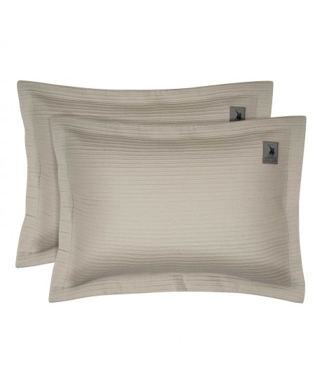 GREENWICH POLO CLUB ΖΕΥΓΟΣ ΜΑΞΙΛΑΡΟΘΗΚΕΣ ESSENTIAL 4455 TAUPE 50Χ70+5