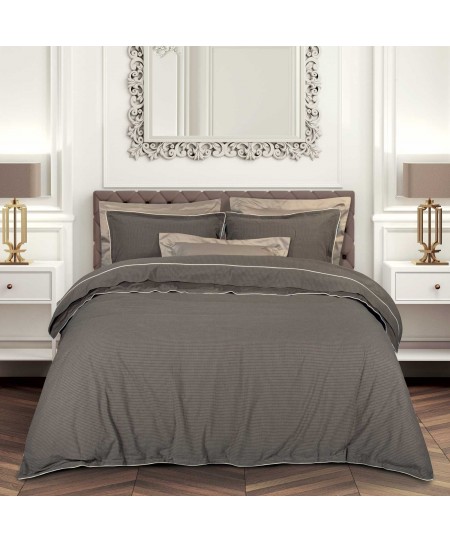 GREENWICH POLO CLUB ΠΑΠΛΩΜΑΤΟΘΗΚΗ ΣΕΤ ΥΠΕΡΔΙΠΛH ESSENTIAL 2375 DARK TAUPE 220Χ240