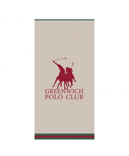 GREENWICH POLO CLUB ΠΕΤΣΕΤΑ ΘΑΛΑΣΣΗΣ 90Χ180 ESSENTIAL 5225 RED, TAUPE