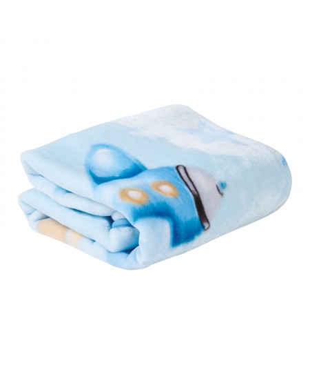 DAS BABY ΚΟΥΒΕΡΤΑ VELOUR ΚΟΥΝΙΑΣ RELAX 4918 BLUE 110Χ140