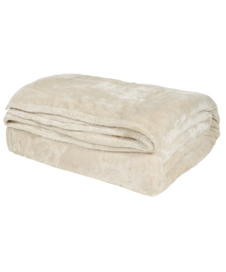 DAS BABY ΚΟΥΒΕΡΤΑ VELOUR ΑΓΚΑΛΙΑΣ RELAX 1341 IVORY 80Χ110
