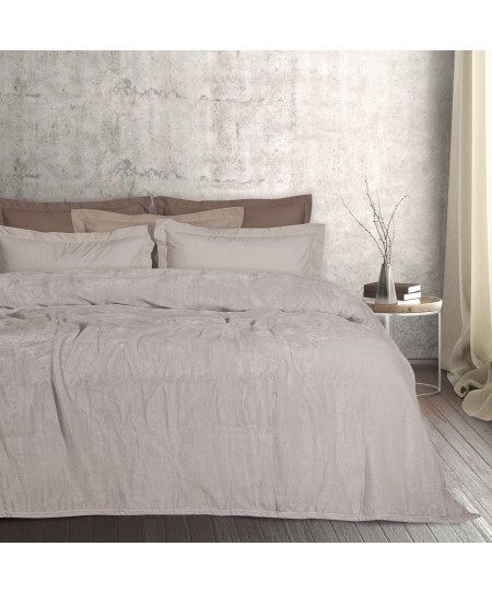 DAS HOME ΚΟΥΒΕΡΤΑ VELOUR MONH 1345 BEIGE 160Χ220