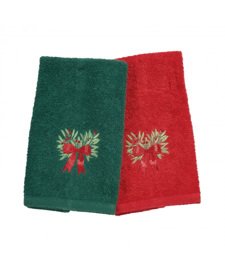 DAS HOME CHRISTMAS ΠΟΤΗΡΟΠΑΝΑ ΣΕΤ 2ΤΜΧ 30X50 0908 GREEN, RED