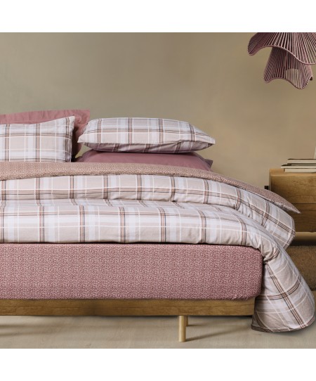 DAS HOME ΣΕΤ ΠΑΠΛΩΜΑΤΟΘΗΚΗ ΥΠΕΡΔΙΠΛΗ HAPPY FLANNEL 9701 TAUPE
