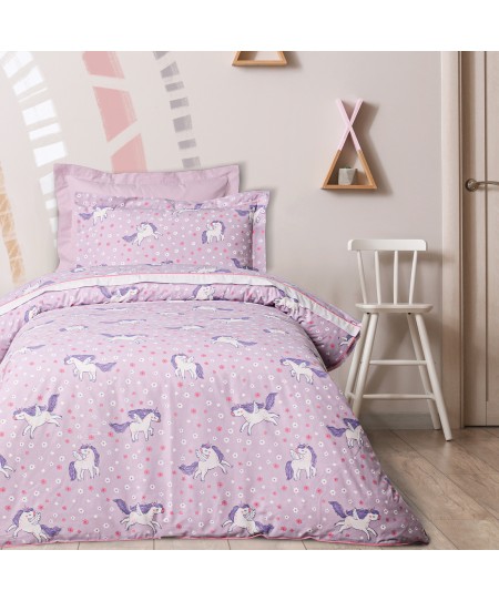 DAS KIDS ΣΕΤ ΠΑΠΛΩΜΑΤΟΘΗΚΗ ΜΟΝΗ 4988 LILAC 160Χ240