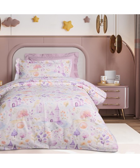 DAS KIDS ΣΕΤ ΠΑΠΛΩΜΑΤΟΘΗΚΗ ΜΟΝΗ 4989 LILAC 160Χ240