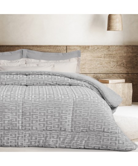 DAS HOME ΚΟΥΒΕΡΤΟΠΑΠΛΩΜΑ SHERPA ΜΟΝΟ 1392 GREY 160Χ220