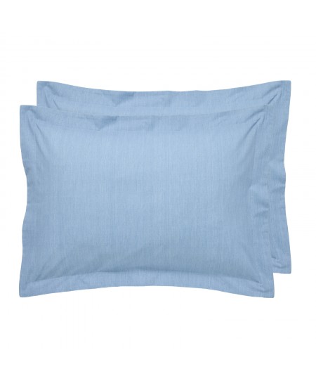 DAS HOME ΖΕΥΓΟΣ ΜΑΞΙΛΑΡΟΘΗΚΕΣ CASUAL BLUE 5447 BLUE 50Χ70+5