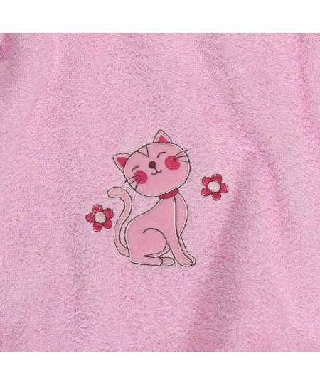 Πόντσο με κουκούλα (45Χ90) SMILE LINE EMBROIDERY 6541, DAS BABY