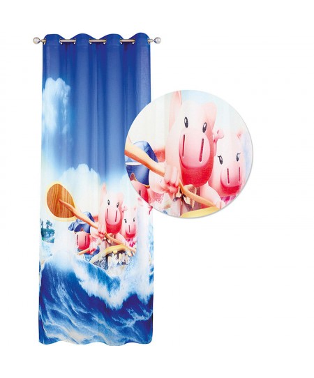 Κουρτίνα παιδική με κρίκους (140Χ280) 2122, DAS HOME