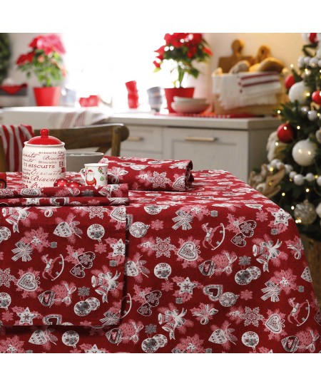 DAS HOME CHRISTMAS ΤΡΑΠΕΖΟΜΑΝΤΗΛΟ 140Χ180 0626