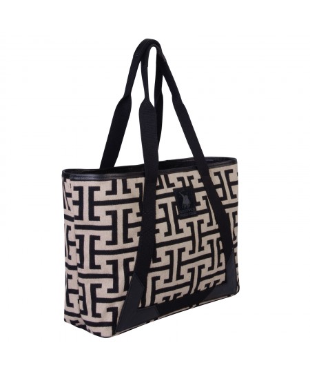 GREENWICH POLO CLUB ΤΣΑΝΤΑ ΘΑΛΑΣΣΗΣ 35Χ42Χ12 3840 ΜΑΥΡΟ, ΜΠΕΖ