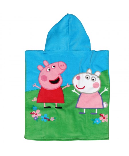 ΠΟΝΤΣΟ ΘΑΛΑΣΣΗΣ 50Χ115 PEPPA PIG 5869 ΓΑΛΑΖΙΟ, ΠΡΑΣΙΝΟ, ΡΟΖ