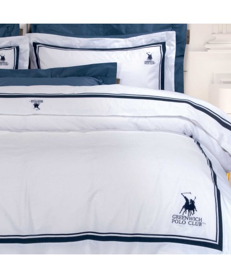 GREENWICH POLO CLUB ΠΑΠΛΩΜΑΤΟΘΗΚΗ ΣΕΤ ΥΠΕΡΔΙΠΛH 2174 ΛΕΥΚΟ 220Χ240