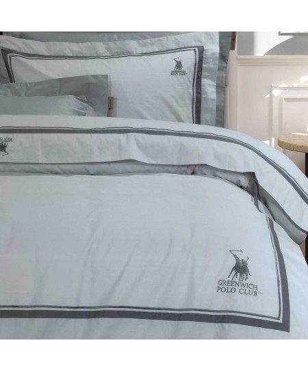 GREENWICH POLO CLUB ΠΑΠΛΩΜΑΤΟΘΗΚΗ ΣΕΤ ΥΠΕΡΔΙΠΛH 2175 ΓΚΡΙ 220Χ240
