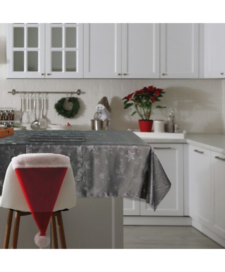DAS HOME CHRISTMAS RUNNER 45Χ140 0718 ΑΣΗΜΙ, ΓΚΡΙ