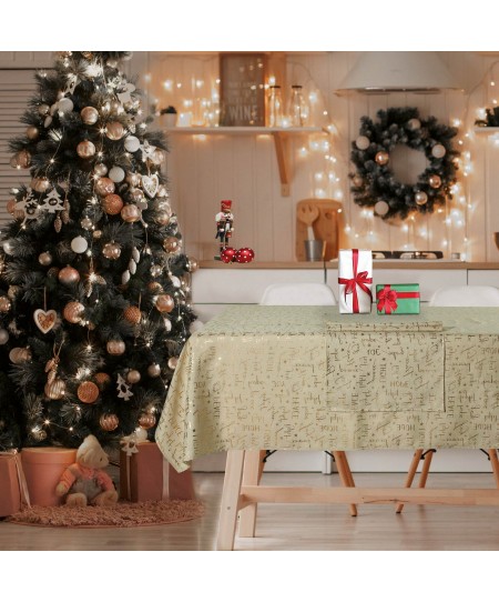 DAS HOME CHRISTMAS RUNNER 45Χ140 0715 ΜΠΕΖ, ΧΡΥΣΟ