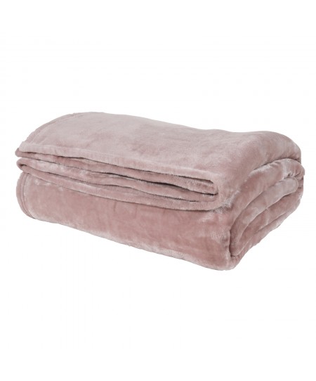 DAS HOME ΚΟΥΒΕΡΤΑ VELOUR ΥΠΕΡΔΙΠΛΗ 1346 ΡΟΖ 220Χ240