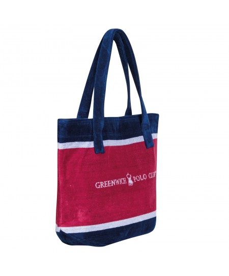 GREENWICH POLO CLUB ΤΣΑΝΤΑ ΘΑΛΑΣΣΗΣ 55Χ40 3864 ΚΟΚΚΙΝΟ, ΛΕΥΚΟ, ΜΠΛΕ