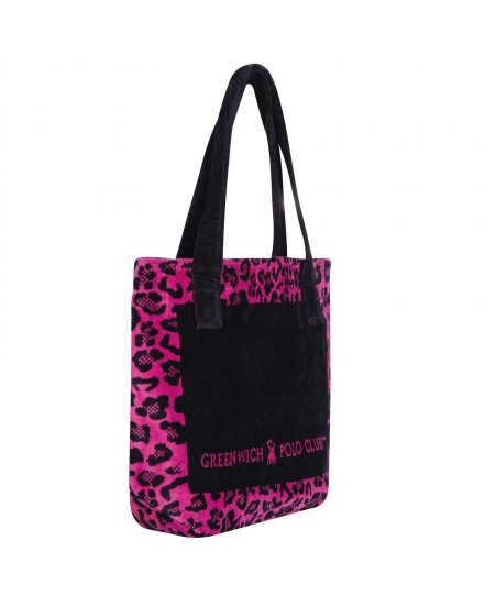 GREENWICH POLO CLUB ΤΣΑΝΤΑ ΘΑΛΑΣΣΗΣ 55Χ40 3863 ΜΑΥΡΟ, ΡΟΖ, ΤΥΡΚΟΥΑΖ