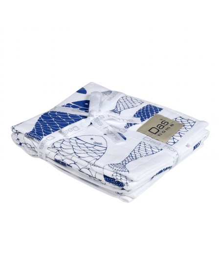 DAS HOME ΣΕΤ ΠΟΤΗΡΟΠΑΝΑ 2ΤΜΧ 40Χ60 0737 BLUE, WHITE