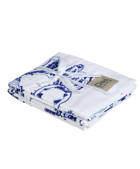 DAS HOME ΣΕΤ ΠΟΤΗΡΟΠΑΝΑ 2ΤΜΧ 40Χ60 0738 BLUE, WHITE