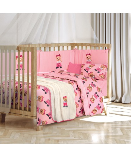 GREENWICH POLO CLUB ΚΟΥΒΕΡΤΑ VELOUR 80X110 ΒΑΒΥ 8839 IVORY, PINK