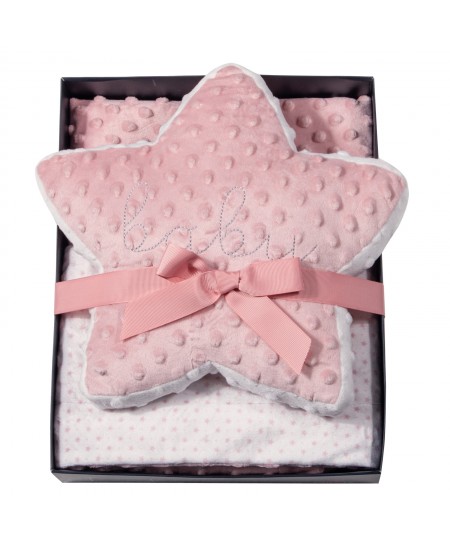 GREENWICH POLO CLUB ΚΟΥΒΕΡΤΑ FLEECE 75X100 ΒΑΒΥ 8847 PINK, WHITE