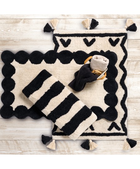 DAS HOME ΤΑΠΕΤΟ 50Χ80 0767 BLACK, IVORY