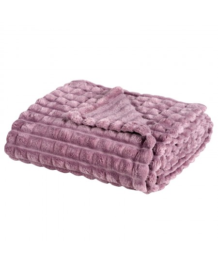 DAS HOME ΚΟΥΒΕΡΤΑ FLEECE 130Χ170 1358 DUSTY PURPLE