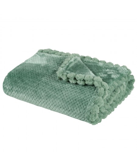 DAS HOME ΚΟΥΒΕΡΤΑ FLEECE 130Χ170 1184 DARK MINT