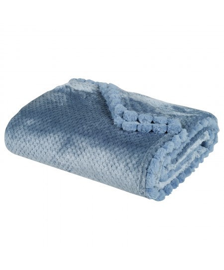 DAS HOME ΚΟΥΒΕΡΤΑ FLEECE 130Χ170 1186 DUSTY BLUE