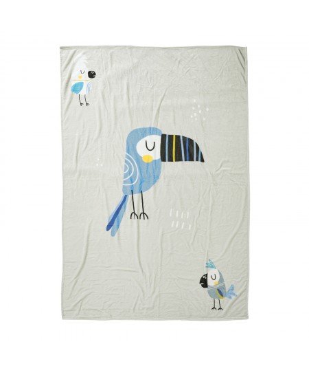 DAS KIDS ΚΟΥΒΕΡΤΑ FLEECE 160Χ220 4914 BLUE, GREY, MINT