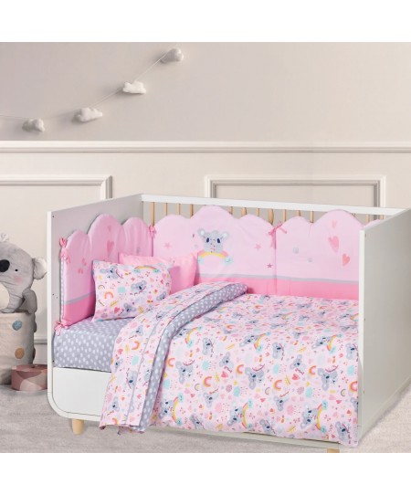 DAS BABY ΣΕΤ ΣΕΝΤΟΝΙΑ FUN 4934 GREY, PINK 130Χ170