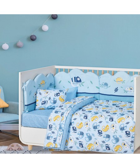 DAS BABY ΣΕΤ ΣΕΝΤΟΝΙΑ FUN 4935 BLUE 130Χ170