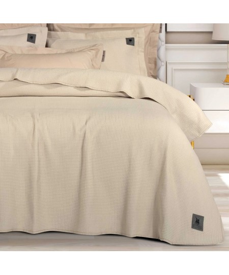 GREENWICH POLO CLUB ΚΟΥΒΕΡΛΙ SINGLE 3495 BEIGE 160Χ240