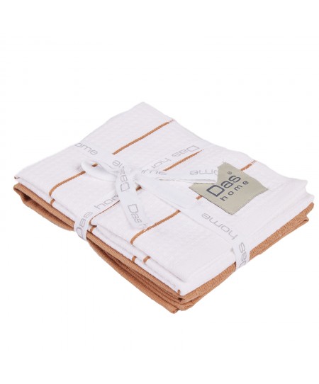 DAS HOME ΣΕΤ ΠΟΤΗΡΟΠΑΝΑ 2ΤΜΧ 30Χ50 0831 TERACOTTA, WHITE