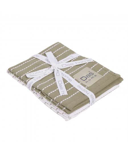 DAS HOME ΣΕΤ ΠΟΤΗΡΟΠΑΝΑ 2ΤΜΧ 30Χ50 0822 GREEN, WHITE